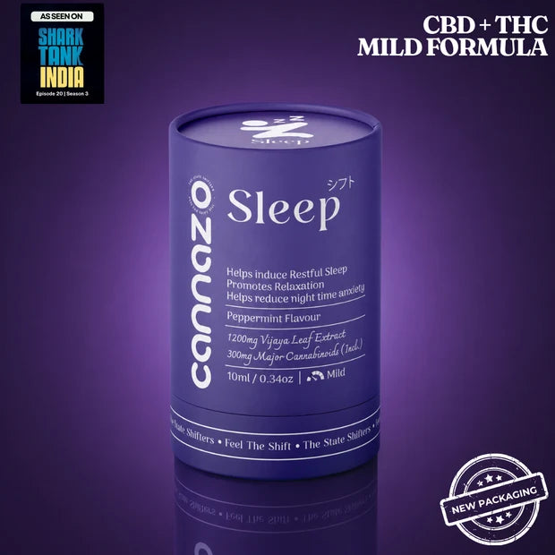 Cannazoindia Brain Easer: Sleep - Ayurvedic Drops for Insomnia, Restlessness and Sleep Disorders