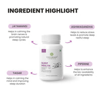 Foresta Organics Sleep Health with Tagar (Indian Valerian Root), Jatamansi & Ashwagandha - 60 capsules