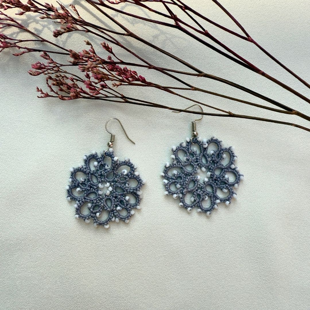 Smoky Halo Earrings - Suspire