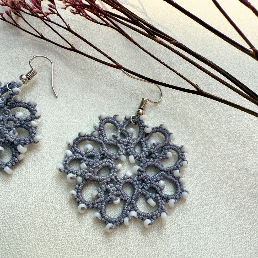 Smoky Halo Earrings - Suspire