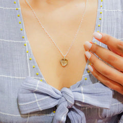 Smoky Quartz Stone Pendant with Chain