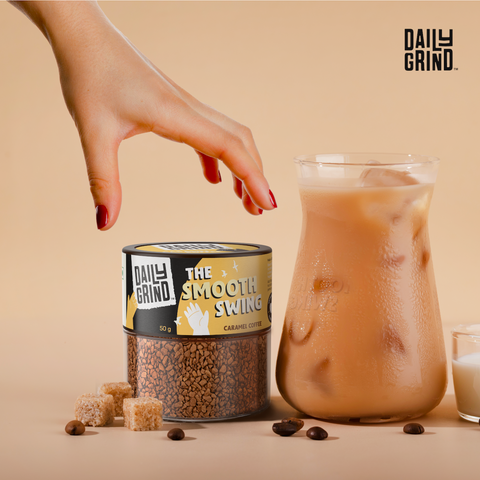 Daily Grind The Smooth Swing Caramel Instant Coffee - 50 Grams