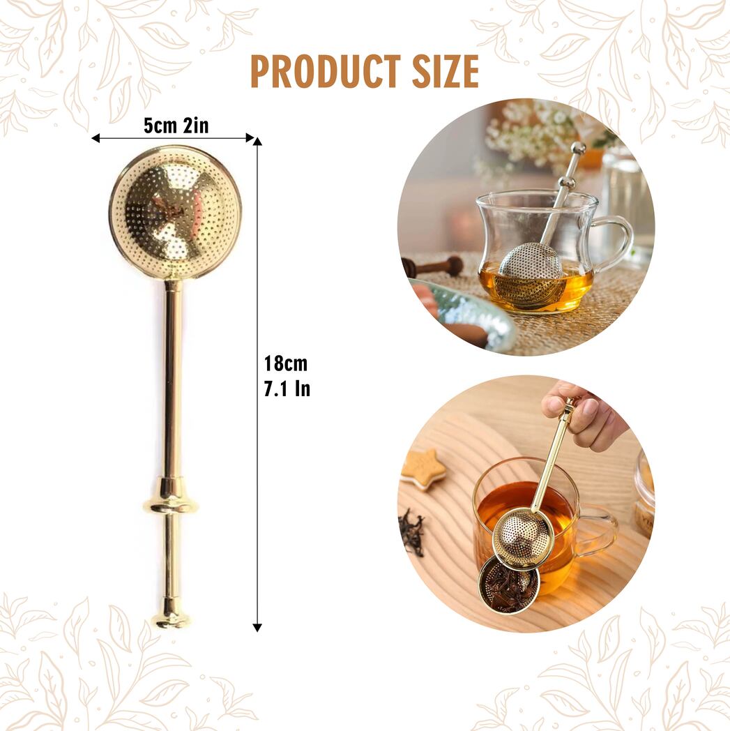 Royal Brass strainer I Loose Leaf Tea