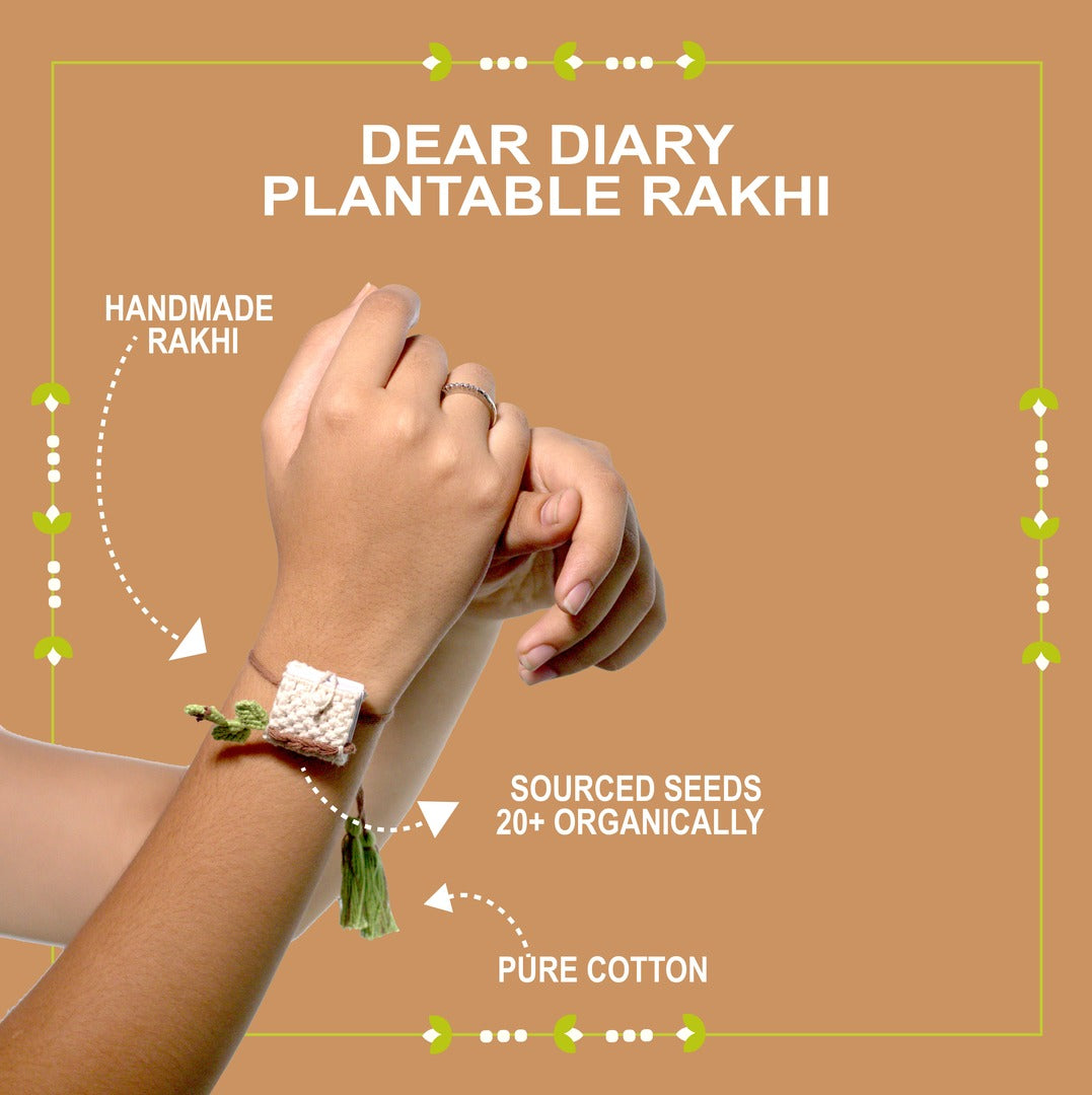 Dear Diary - PLANTABLE I ECO FRIENDLY RAKHI EMBEDDED WITH SEEDS