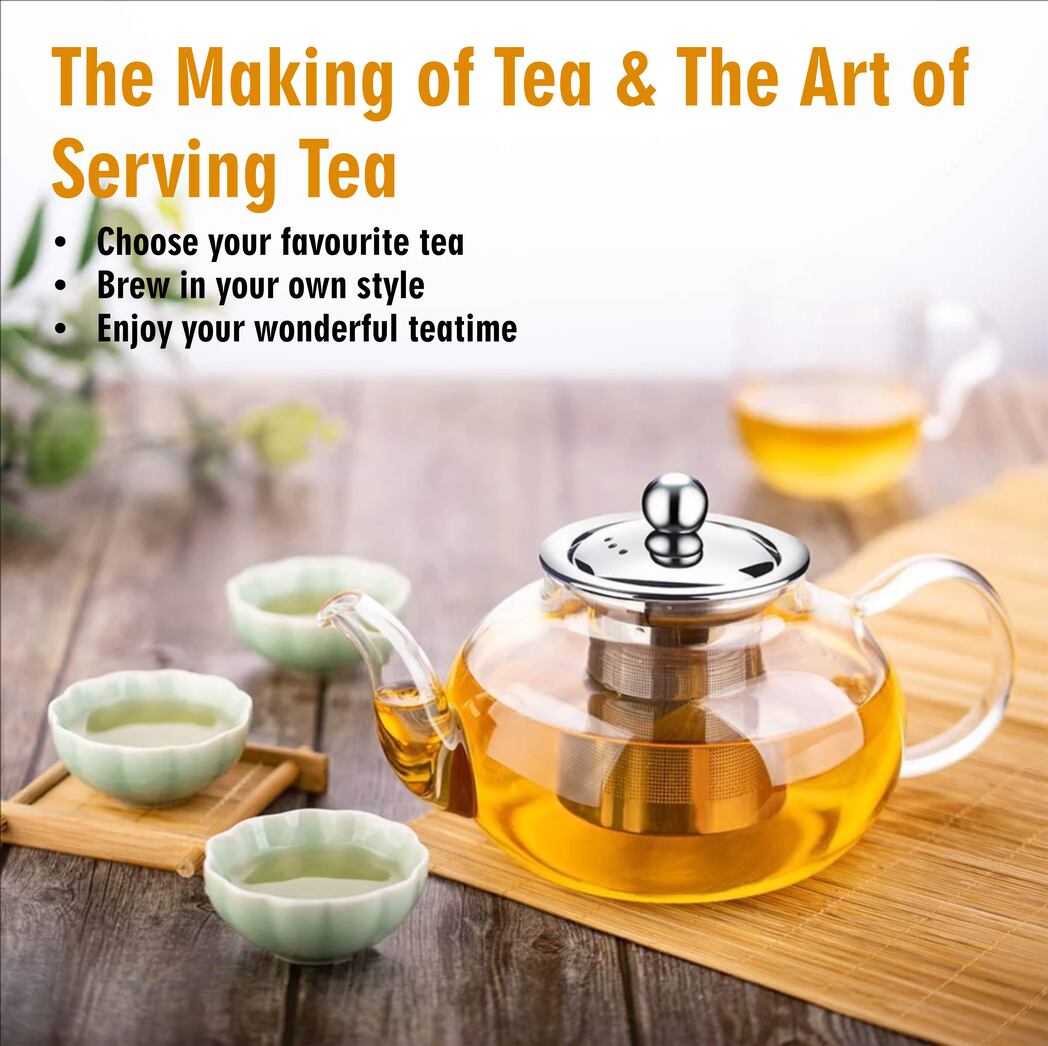 Shuddh Natural Borosilicate Glass Kettle With Infuser