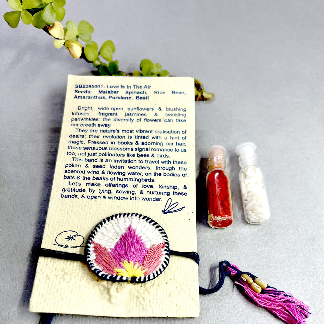 Lotus Blossom - PLANTABLE I ECO FRIENDLY RAKHI EMBEDDED WITH SEEDS
