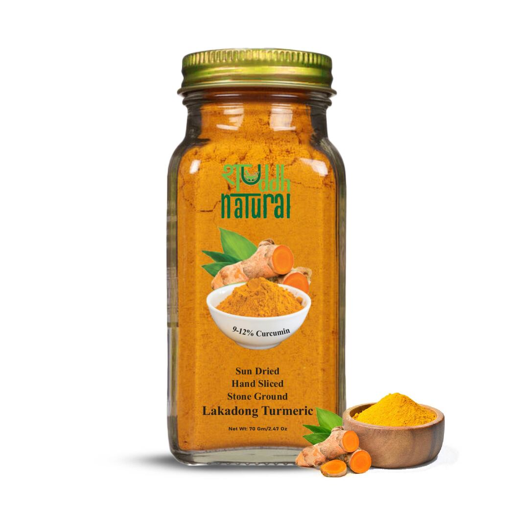 Lakadong Turmeric Powder | Improves Liver Function | Boost Immunity I Haldi - 70 Grams