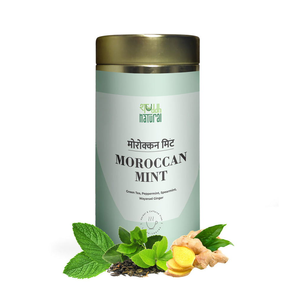 Shuddh Natural Moroccan Mint Green Tea, 75 g