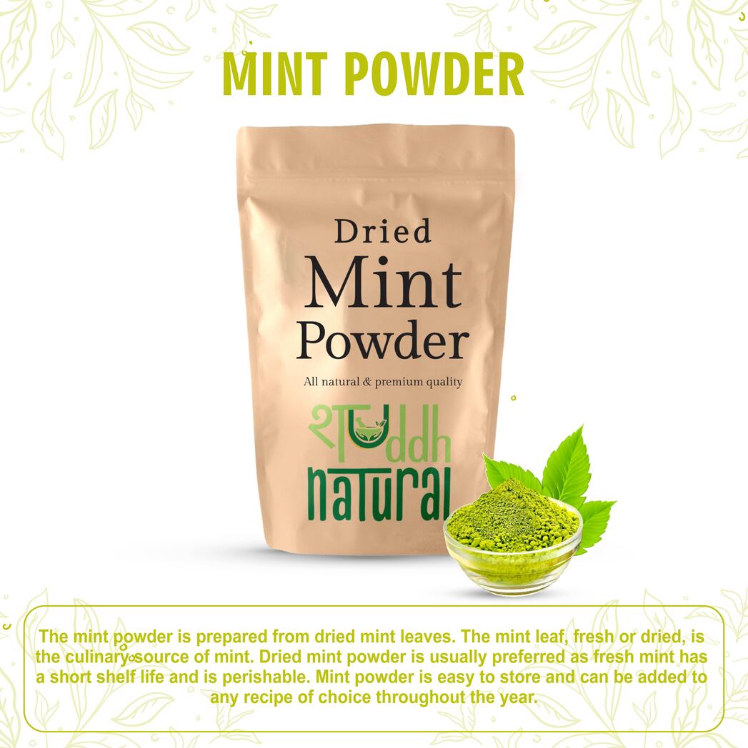 BOGO Shuddh Natural Mint Powder I Aromatic Flavor - 100 Grams