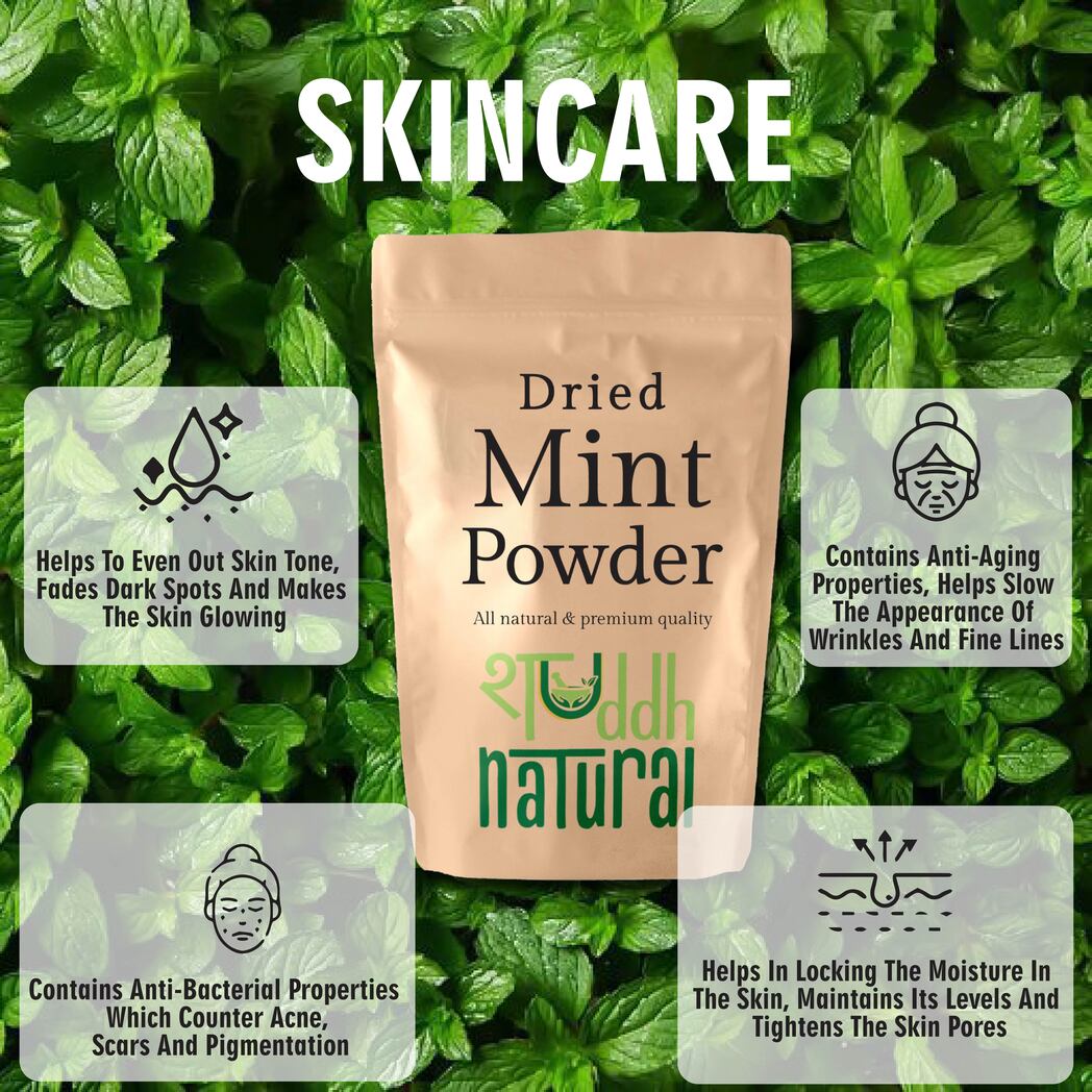 BOGO Shuddh Natural Mint Powder I Aromatic Flavor - 100 Grams