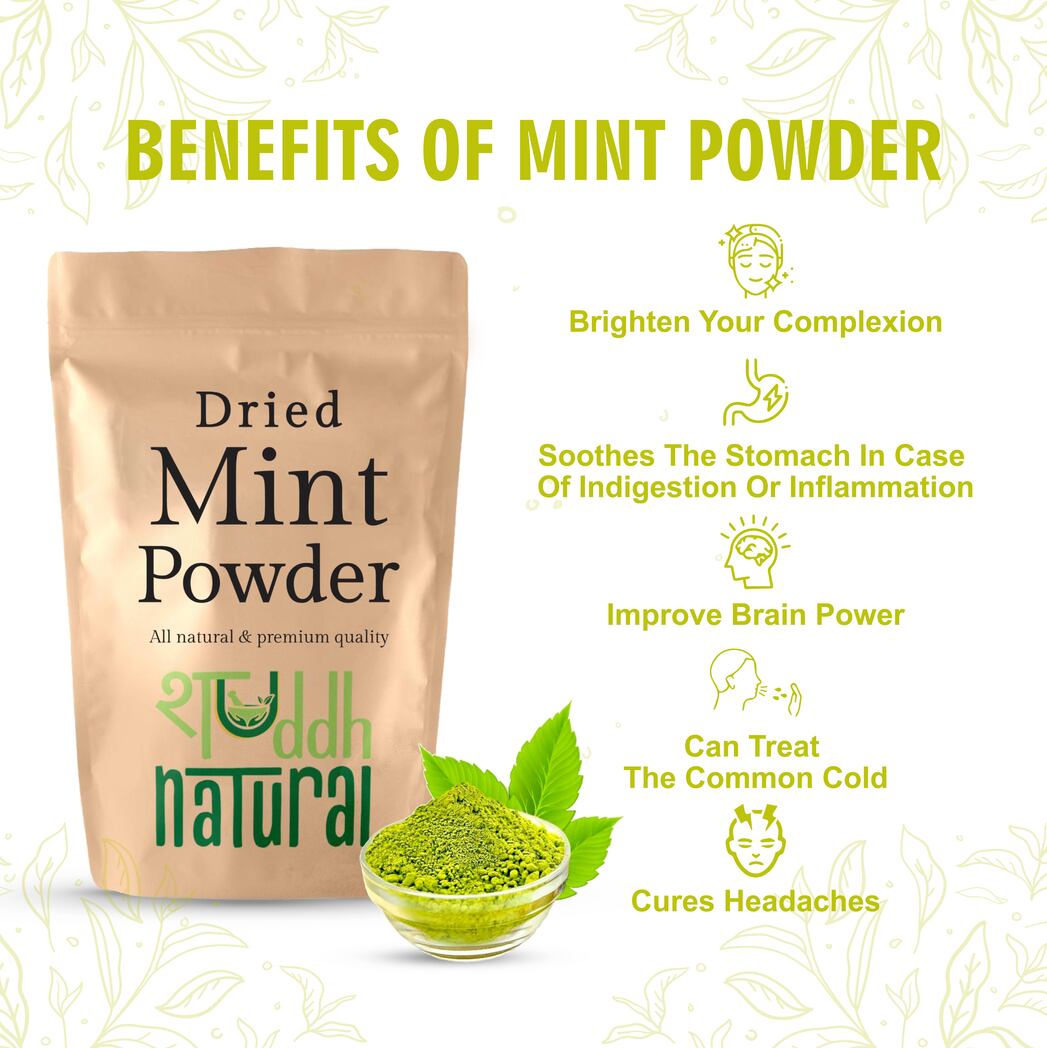 BOGO Shuddh Natural Mint Powder I Aromatic Flavor - 100 Grams