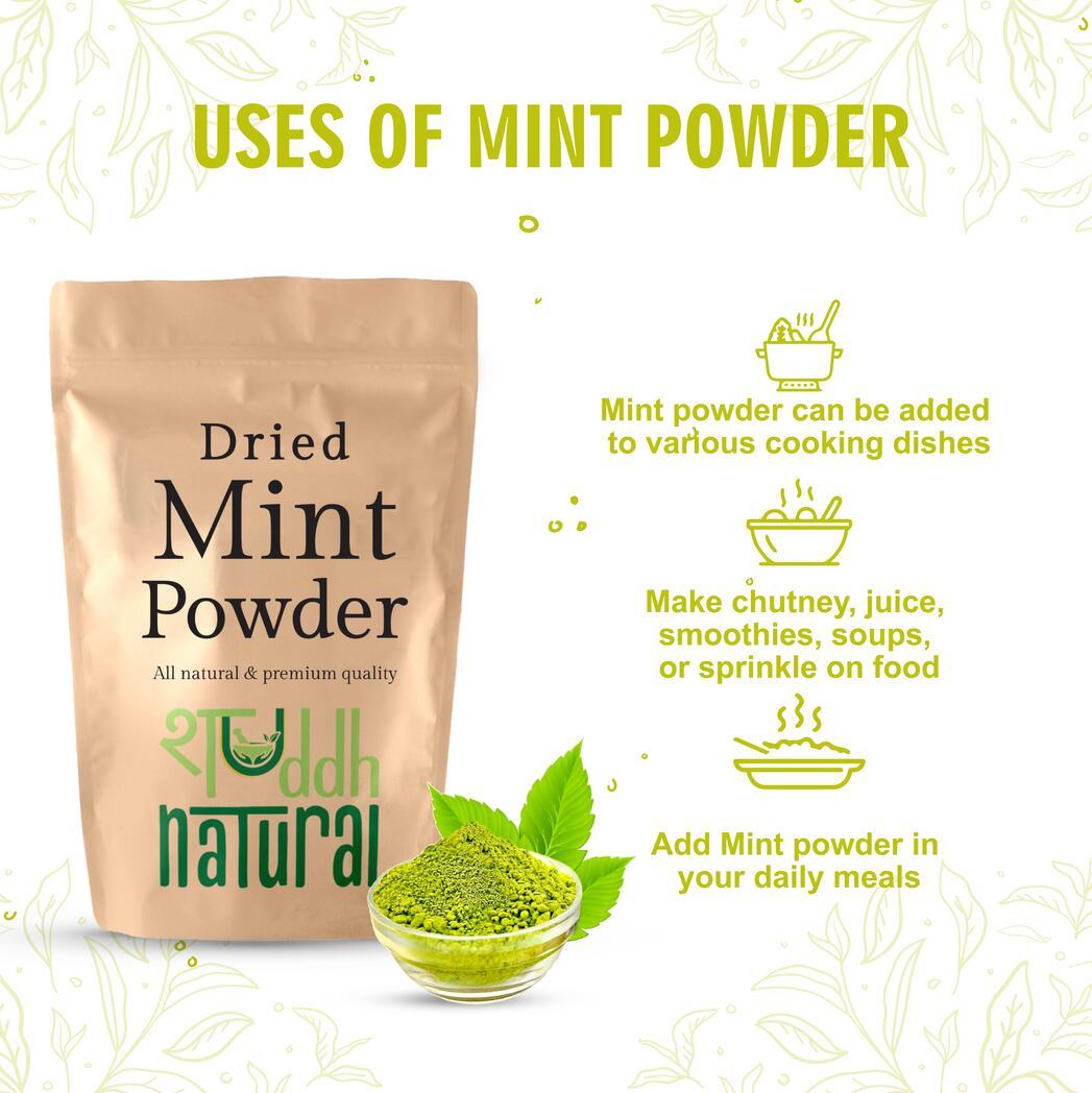 BOGO Shuddh Natural Mint Powder I Aromatic Flavor - 100 Grams