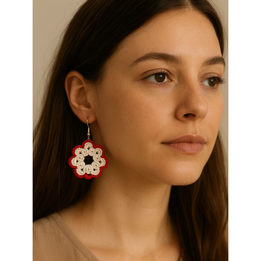 Knots To NodesSnowberry Bloom Earrings