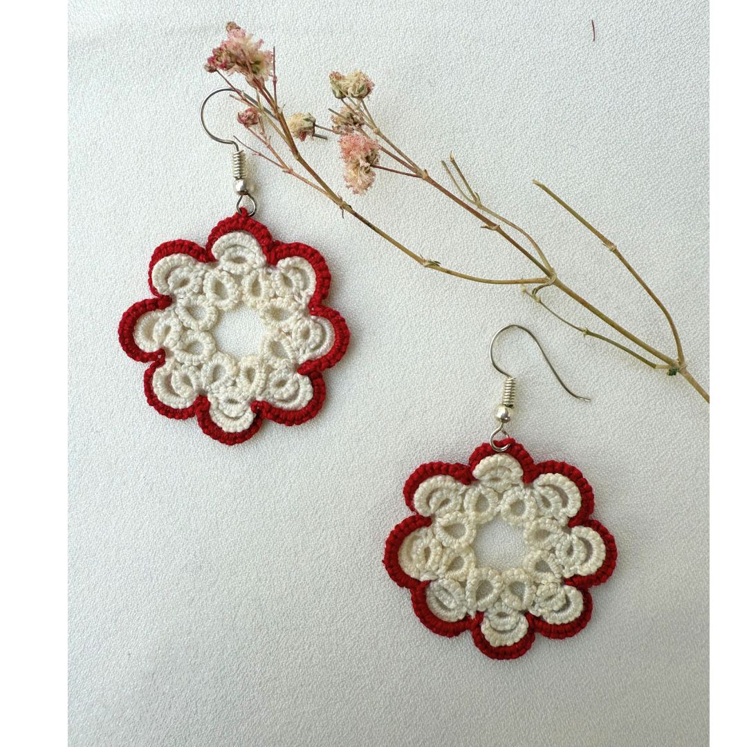 Knots To NodesSnowberry Bloom Earrings