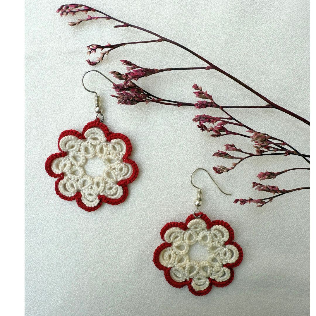 Knots To NodesSnowberry Bloom Earrings
