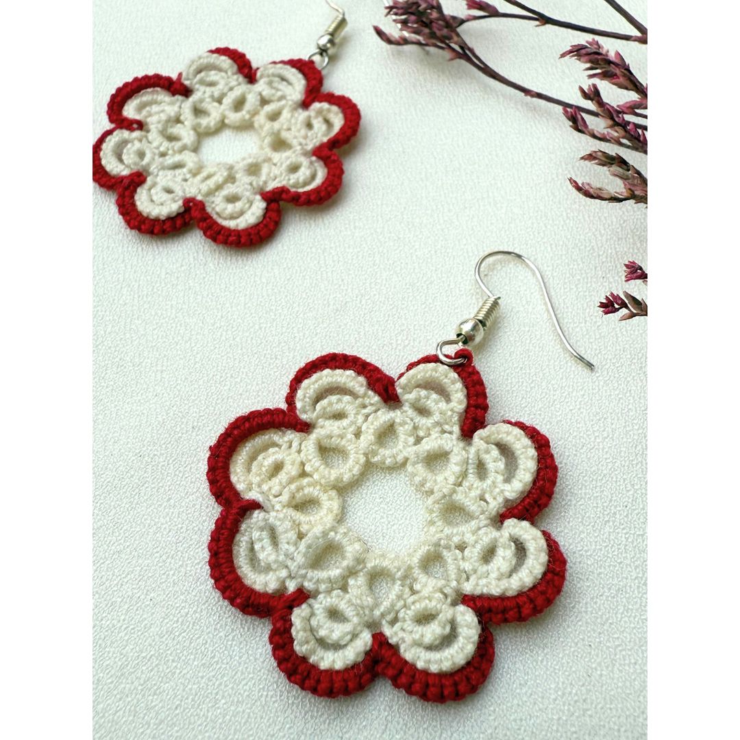 Knots To NodesSnowberry Bloom Earrings