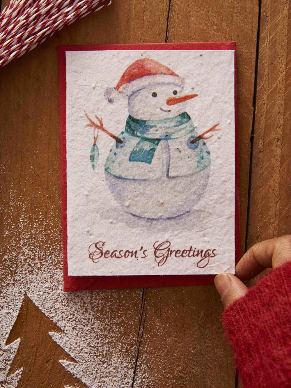 Plantables Snowy Is 'Ere Seed Paper Greeting Card & Envelope