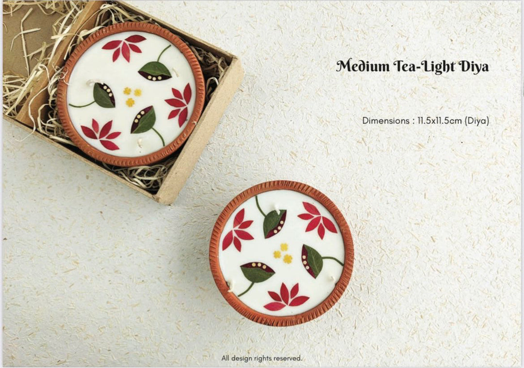 Festive Gift Box I Plantable Laxmi Ganesh I Soy Wax Diya I Bambooless Incense I Festive Decor I Dry Fruit I Diwali Hamper I Set of 7