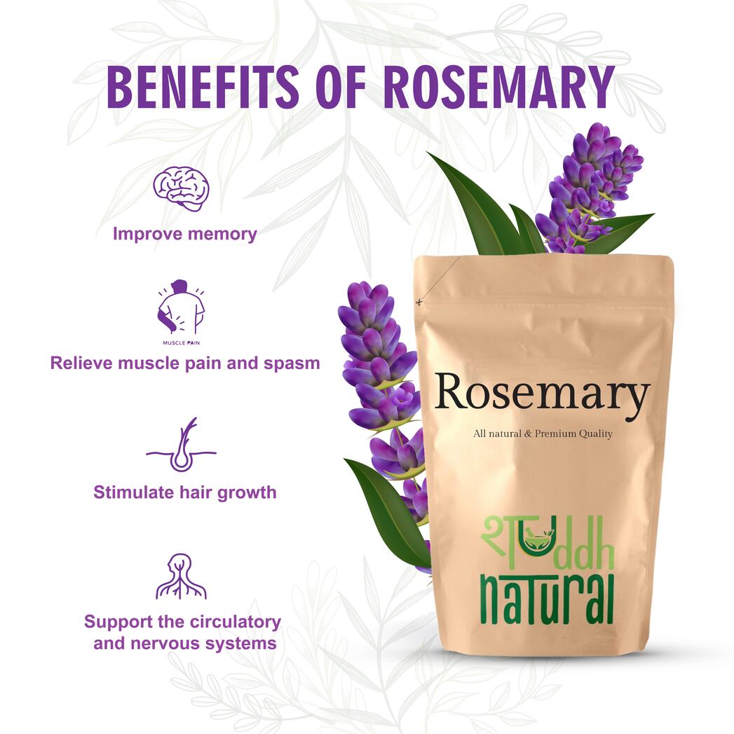 B1G1 Shuddh Natural Rosemary I Hair Growth I Tea I Skin - 85 Grams