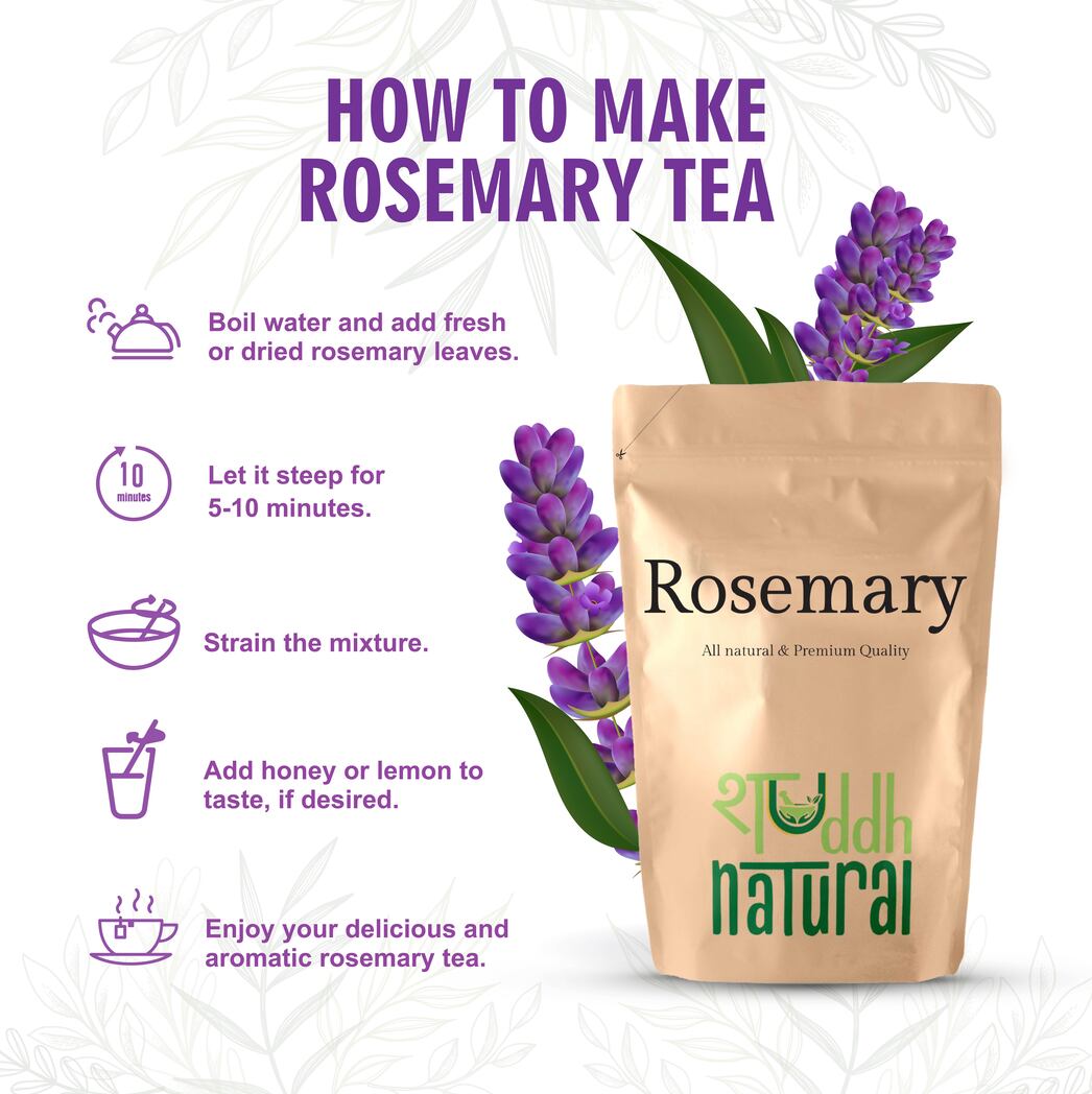 B1G1 Shuddh Natural Rosemary I Hair Growth I Tea I Skin - 85 Grams