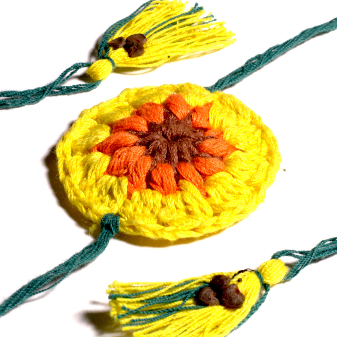 Sunflower - PLANTABLE I ECO FRIENDLY RAKHI EMBEDDED WITH SEEDS