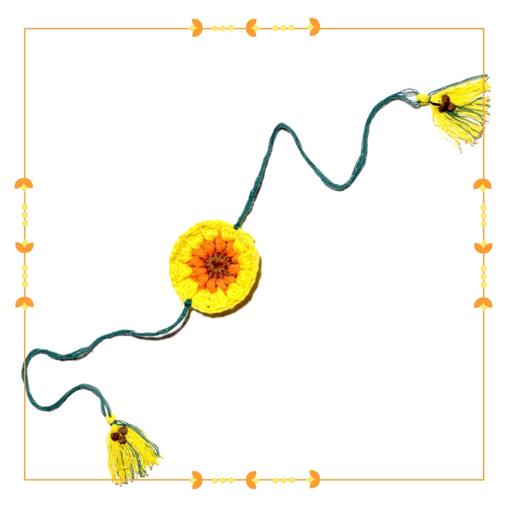 Sunflower - PLANTABLE I ECO FRIENDLY RAKHI EMBEDDED WITH SEEDS