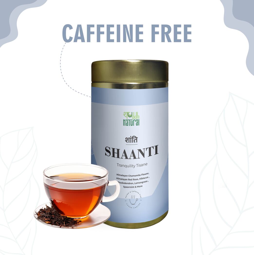 Calming I Stress Relief I Inside-Out Detox I Caffeine Free I 30 Cups I Shaanti I Floral Tisane