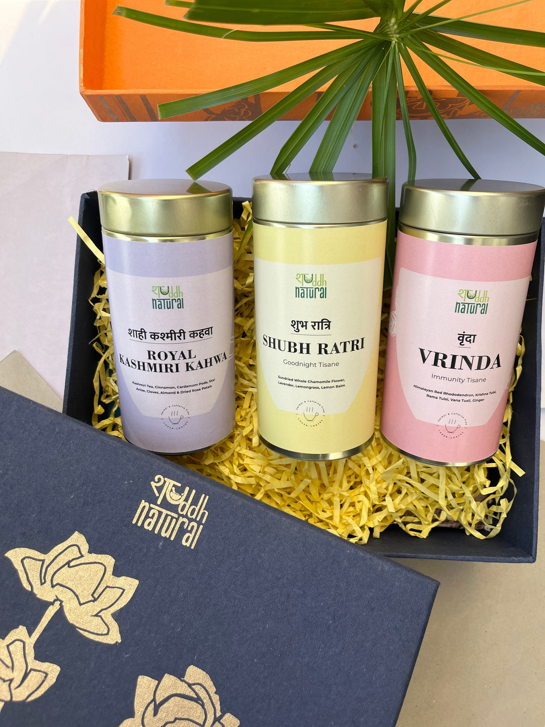 Shuddh Natural Artisanal Tea & Tisane Trio Gift Set
