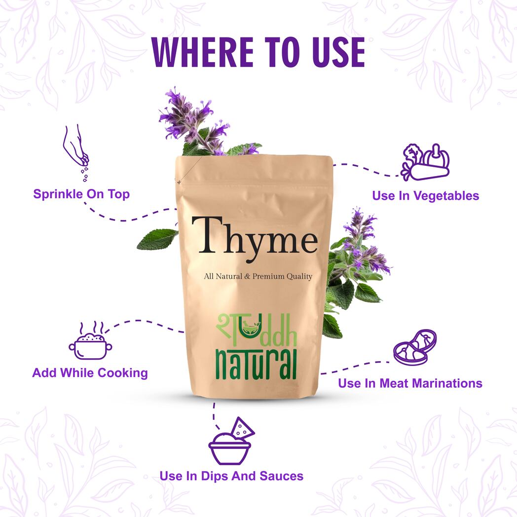 Shuddh Natural Thyme I Immunity Booster - 60 Grams