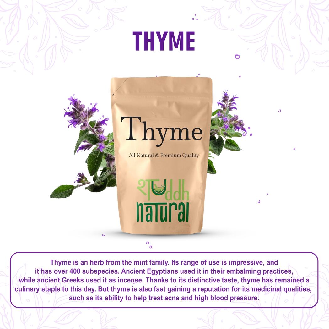 Shuddh Natural Thyme I Immunity Booster - 60 Grams