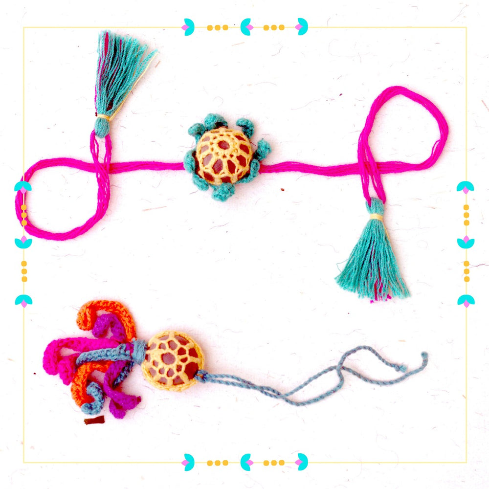 Octopus Lumba & Rakhi - PLANTABLE I ECO FRIENDLY RAKHI EMBEDDED WITH SEEDS
