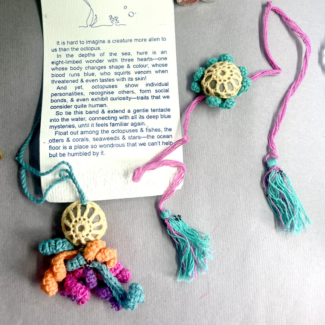 Octopus Lumba & Rakhi - PLANTABLE I ECO FRIENDLY RAKHI EMBEDDED WITH SEEDS