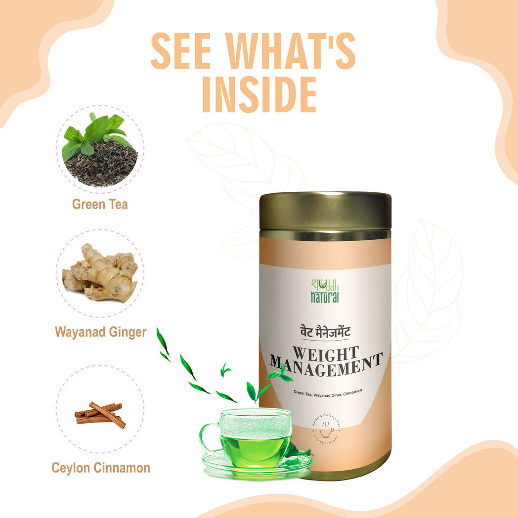 B1G1 I Fat Burning I Shuddh Natural Weight Management Herbal Tea I Increases Metabolism -  75 Grams