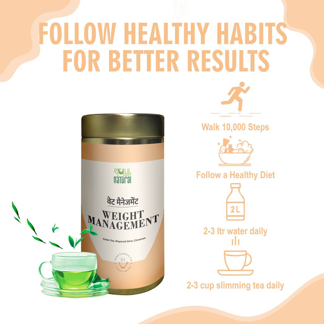 B1G1 I Fat Burning I Shuddh Natural Weight Management Herbal Tea I Increases Metabolism -  75 Grams