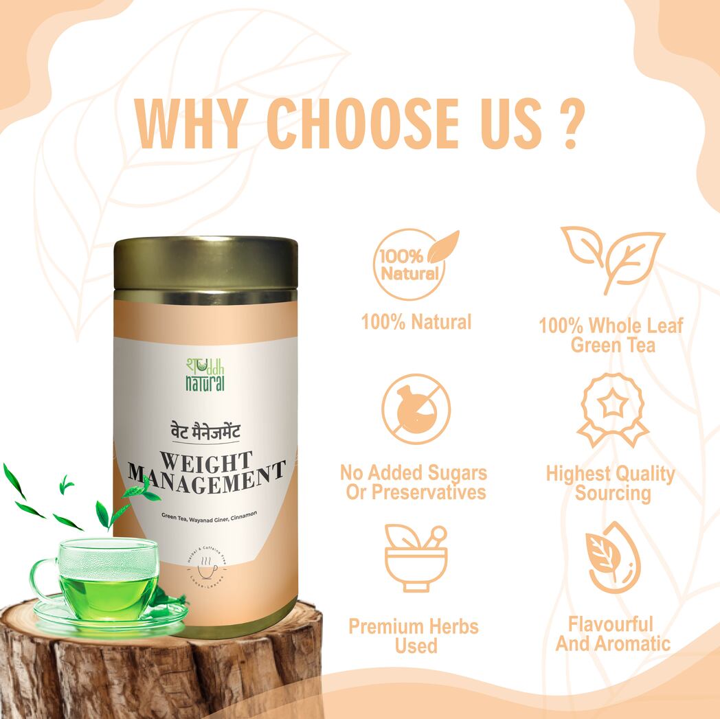 B1G1 I Fat Burning I Shuddh Natural Weight Management Herbal Tea I Increases Metabolism -  75 Grams