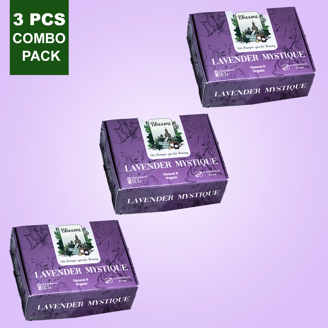 Bhoomi Herbal India LAVENDER MYSTIQUE HANDMADE SOAPS