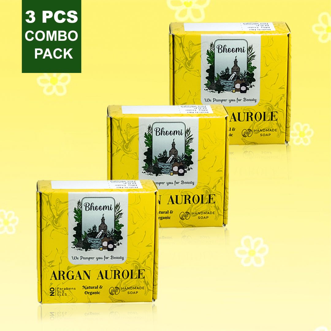 Bhoomi Herbal India ARGAN AUROLE HANDMADE SOAPS