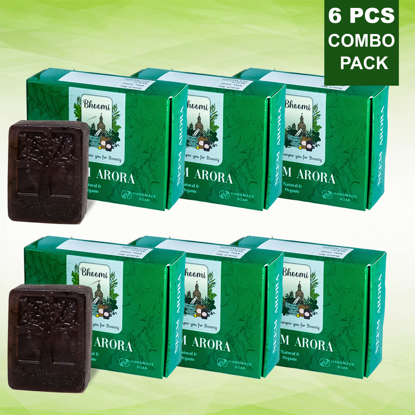 Bhoomi Herbal India NEEM ARORA HANDMADE SOAPS