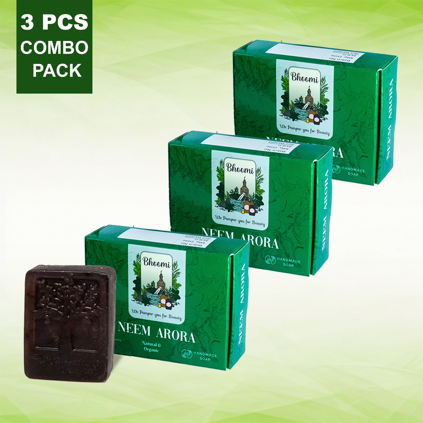 Bhoomi Herbal India NEEM ARORA HANDMADE SOAPS