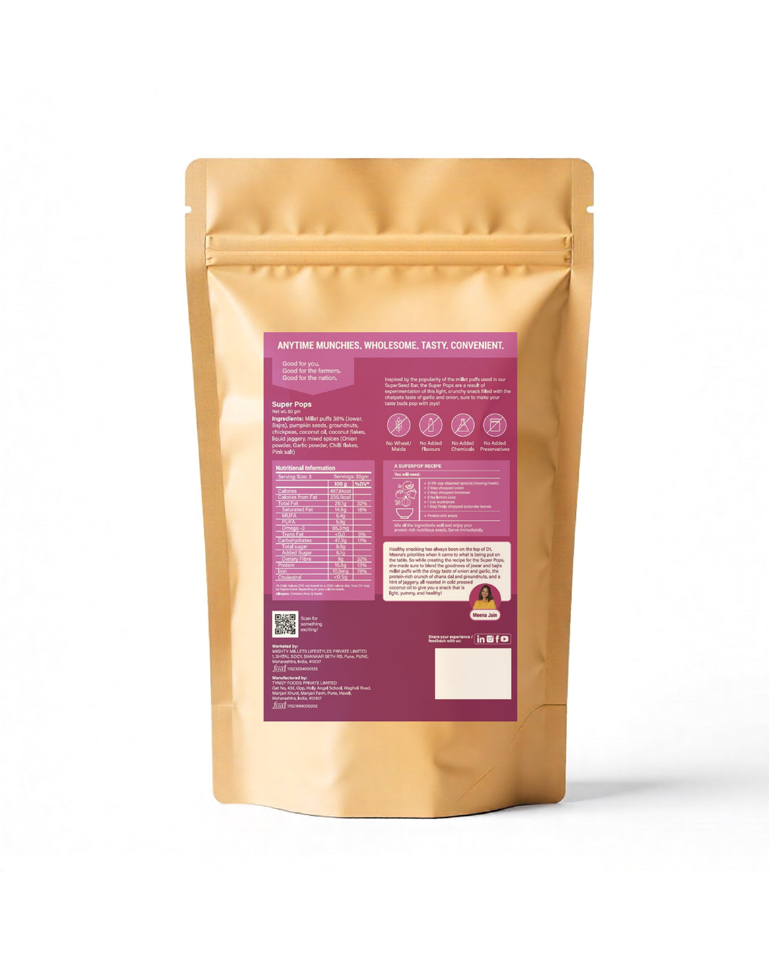 Mighty Millets SuperPops 60g