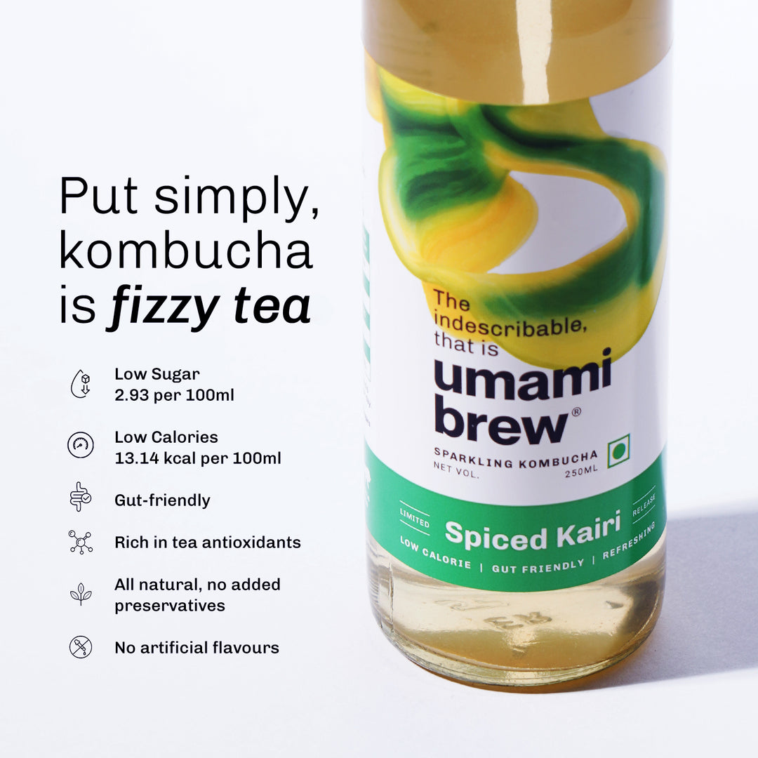 Umami Brew Spiced Kairi Sparkling Kombucha (Pack of 6)