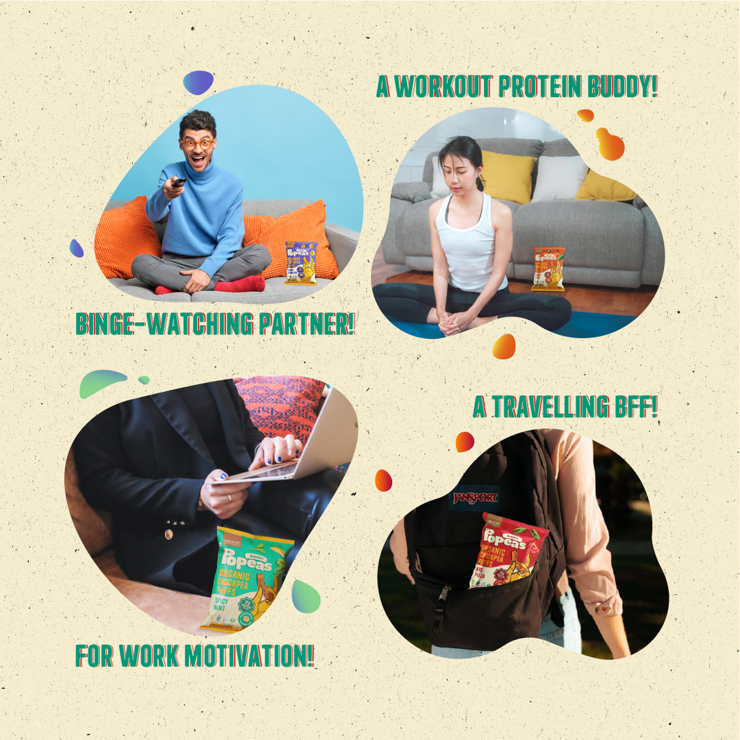 Nourish Organics Chickpea Puffs | SPICY MINT (Pack x 4)