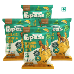 Nourish Organics Chickpea Puffs | SPICY MINT (Pack x 4)