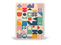 Shapes Peekaboo Notebook - A5 Size Wiro Spiral Binding