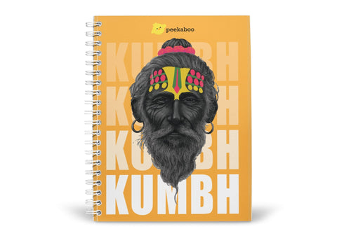 Kumbh Peekaboo Notebook - A5 Size - Wiro Spiral Binding
