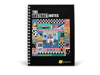 The Abstract Notes Peekaboo Notebook - A5 Size Wiro Spiral Binding