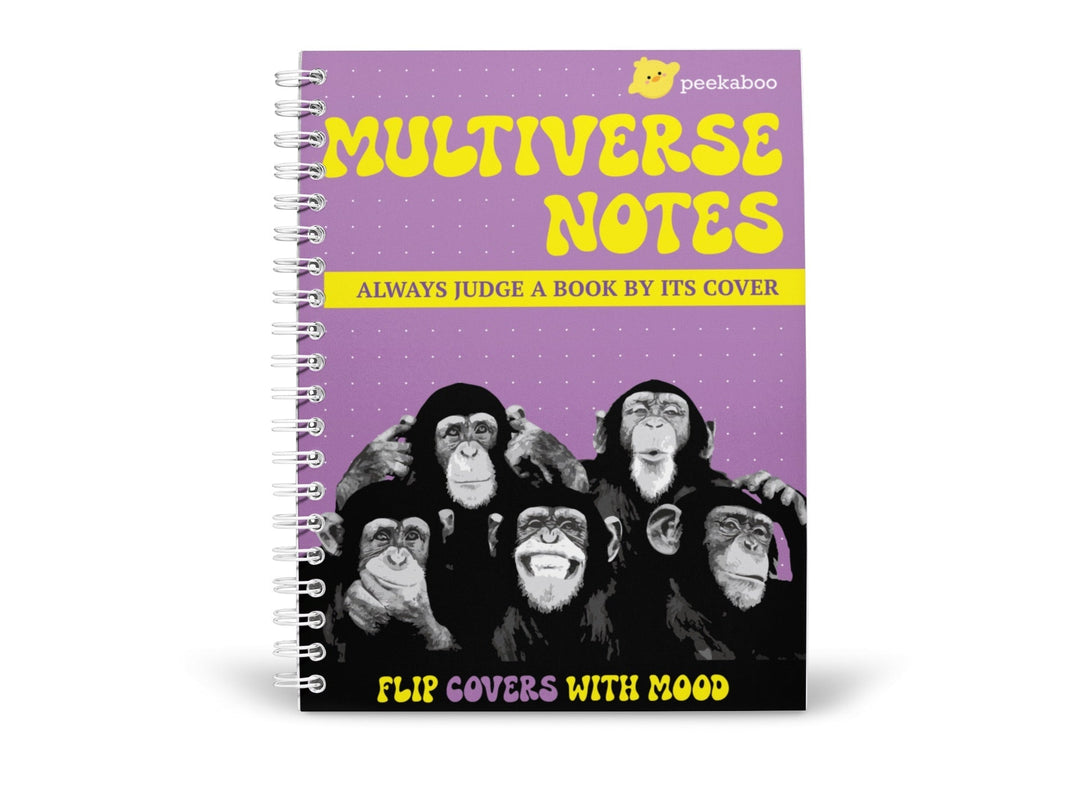Multiverse Notebook | Multiple Covers | Peekaboo | A5 Size - 1 pc