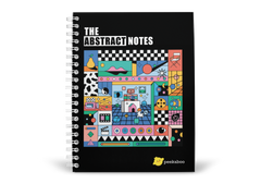 The Abstract Notes Peekaboo Notebook - A5 Size Wiro Spiral Binding
