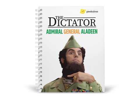 The Dictator Peekaboo Notebook - A5 Size Wiro Spiral Binding