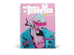 Tokyo Peekaboo Notebook - A5 Size Wiro Spiral Binding